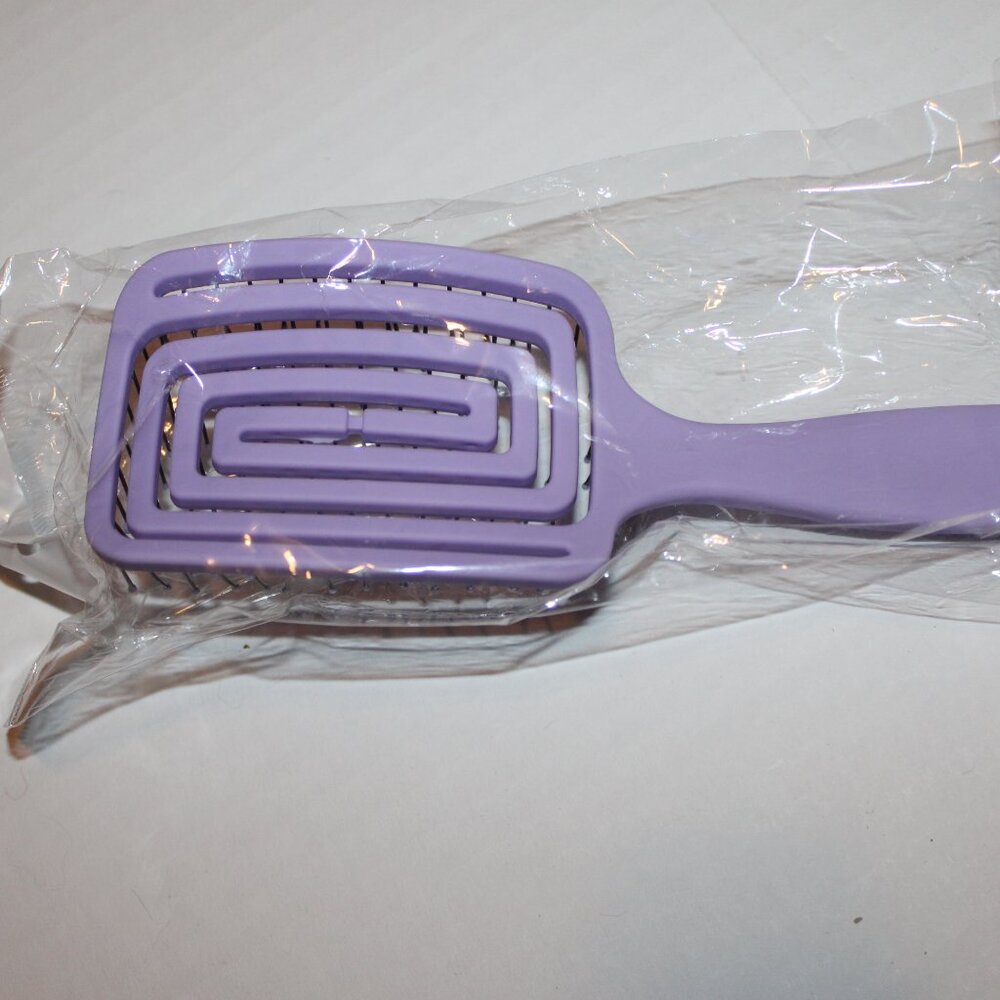 Lilla Rose Hair Brush Purse Size Hairbrush Purple Handle Accessory - Picture 5 of 5